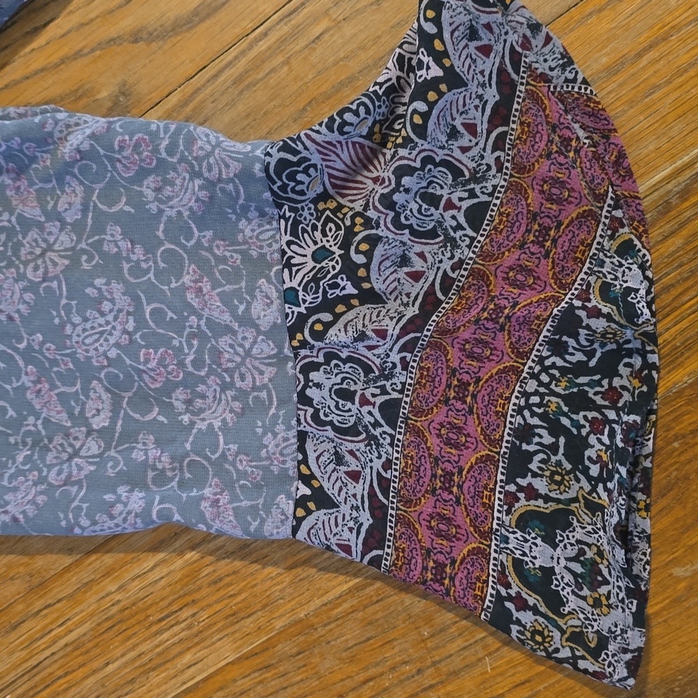 KNOX ROSE Boho Velvet Floral Top - Picture 8 of 8
